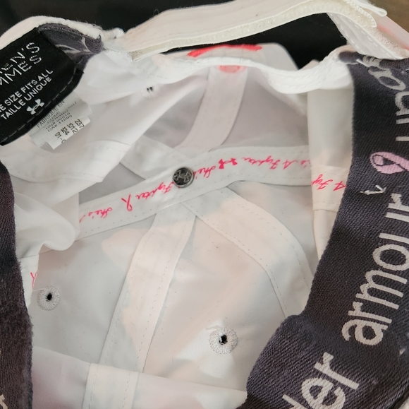 Breast Cancer Support Bundle - Reebok Windbreaker Pants & Under Armour Hat - Picture 3 of 9